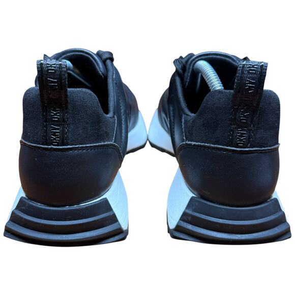 DKNY Nix Women's 7.5 Black Lace Up Sneaker Everyday Lifestyle Shoes - Picture 5 of 13